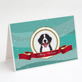Bernese Mountain Dog Merry Christmas Greeting Cards Pack of 8 Blank Cards with Envelopes Whimsical A7 Size 5x7