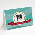 Border Collie Merry Christmas Greeting Cards Pack of 8 Blank Cards with Envelopes Whimsical A7 Size 5x7