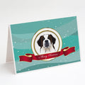 Saint Bernard Merry Christmas Greeting Cards Pack of 8 Blank Cards with Envelopes Whimsical A7 Size 5x7