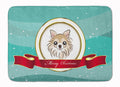 Chihuahua Merry Christmas Memory Foam Kitchen Mat Machine Washable Anti-Fatigue Cushion Comfort Bath or Kitchen Rug