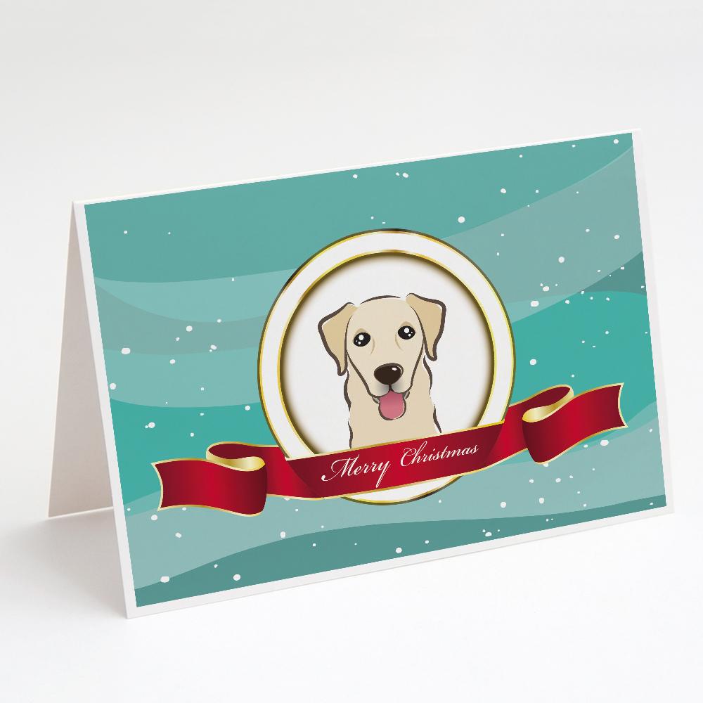 Golden Retriever Merry Christmas Greeting Cards Pack of 8 Blank Cards with Envelopes Whimsical A7 Size 5x7