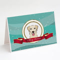 Golden Retriever Merry Christmas Greeting Cards Pack of 8 Blank Cards with Envelopes Whimsical A7 Size 5x7