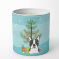 Christmas Tree and Boston Terrier Decorative Soy Candle Nature Soy Wax Essential Oil Home Decor Ideal for Bedroom Kitchen Bath Office Gift, 10 oz