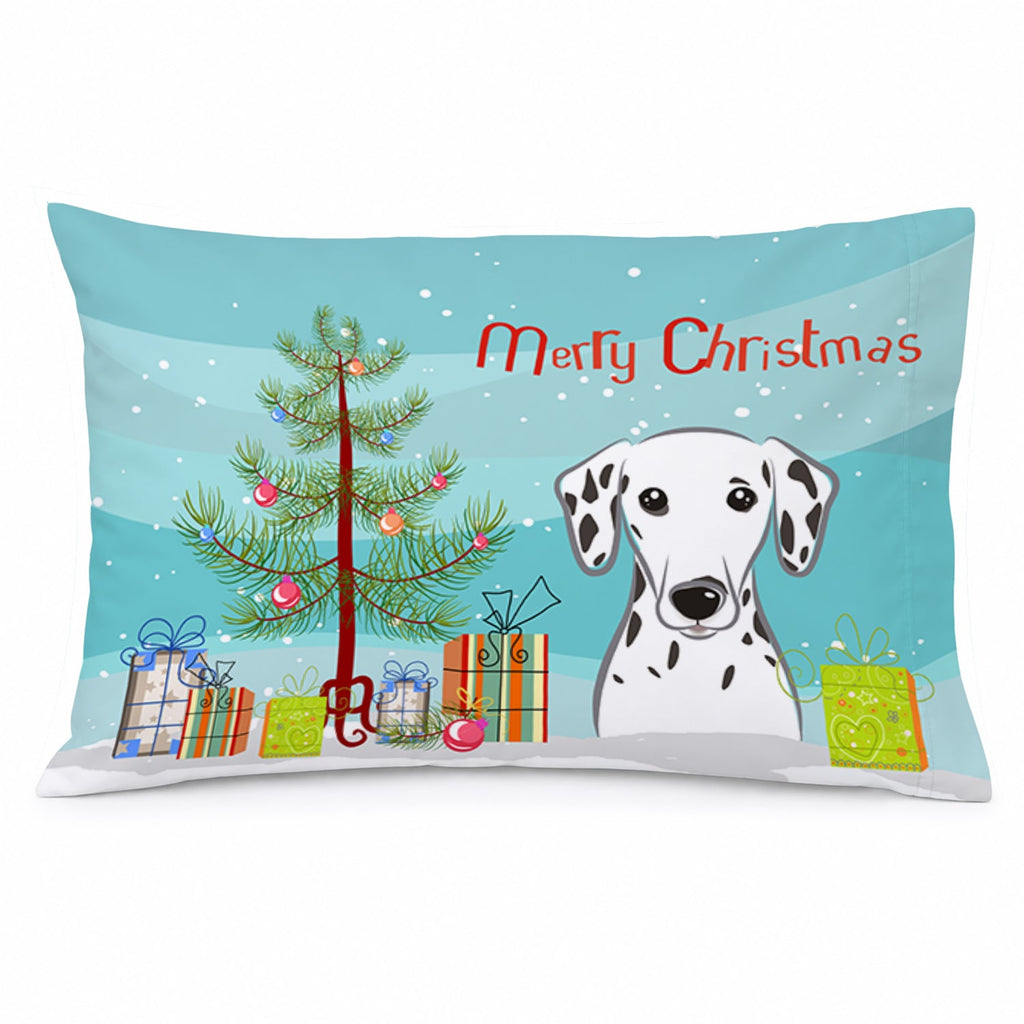 Christmas Tree and Dalmatian Standard Pillowcase Lightweight Super Soft Easy Care Decorative Artwork Pillowcase, Standard