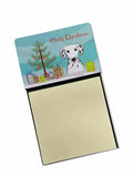 Christmas Tree and Dalmatian Watercolor Sticky Note Holder Refillable Dispenser Desk Accessory 3x3 Pad Gift