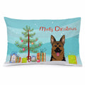 Christmas Tree and German Shepherd Standard Pillowcase Lightweight Super Soft Easy Care Decorative Artwork Pillowcase, Standard