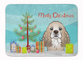 Christmas Tree and Cocker Spaniel Memory Foam Kitchen Mat Machine Washable Anti-Fatigue Cushion Comfort Bath or Kitchen Rug
