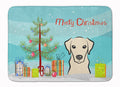 Christmas Tree and Yellow Labrador Memory Foam Kitchen Mat Machine Washable Anti-Fatigue Cushion Comfort Bath or Kitchen Rug