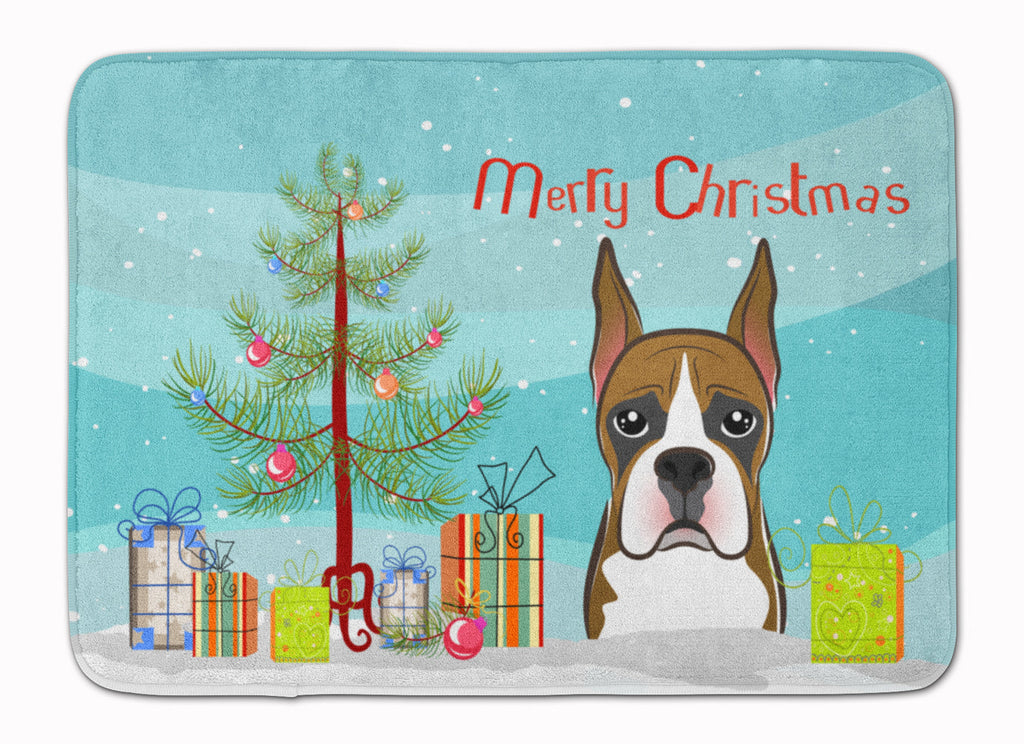 Christmas Tree and Boxer Memory Foam Kitchen Mat Machine Washable Anti-Fatigue Cushion Comfort Bath or Kitchen Rug