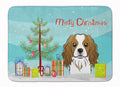 Christmas Tree and Cavalier Spaniel Memory Foam Kitchen Mat Machine Washable Anti-Fatigue Cushion Comfort Bath or Kitchen Rug
