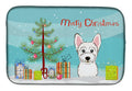 Christmas Tree and Westie Dish Drying Mat Absorbent Dish Drying Mat Pad for Kitchen Counter Dish Drainer Mat for Countertop, 14 x 21", Multicolor