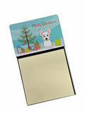 Christmas Tree and Westie Watercolor Sticky Note Holder Refillable Dispenser Desk Accessory 3x3 Pad Gift
