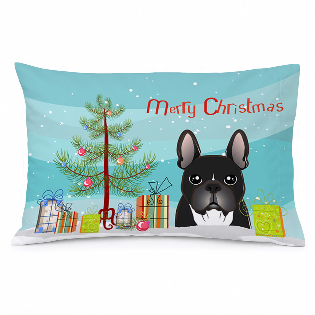 Christmas Tree and French Bulldog Standard Pillowcase Lightweight Super Soft Easy Care Decorative Artwork Pillowcase, Standard