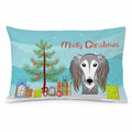 Christmas Tree and Saluki Standard Pillowcase Lightweight Super Soft Easy Care Decorative Artwork Pillowcase, Standard