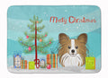 Christmas Tree and Papillon Memory Foam Kitchen Mat Machine Washable Anti-Fatigue Cushion Comfort Bath or Kitchen Rug