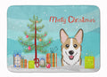 Christmas Tree and Sable Corgi Memory Foam Kitchen Mat Machine Washable Anti-Fatigue Cushion Comfort Bath or Kitchen Rug