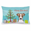 Christmas Tree and Jack Russell Terrier Standard Pillowcase Lightweight Super Soft Easy Care Decorative Artwork Pillowcase, Standard