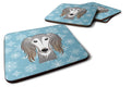Snowflake Saluki Foam Coasters Set of 4 Cup Coasters for Indoor Outdoor, Tabletop Protection, Anti Slip, Mouse pad Material