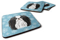 Snowflake Japanese Chin Foam Coasters Set of 4 Cup Coasters for Indoor Outdoor, Tabletop Protection, Anti Slip, Mouse pad Material