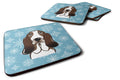 Snowflake Basset Hound Foam Coasters Set of 4 Cup Coasters for Indoor Outdoor, Tabletop Protection, Anti Slip, Mouse pad Material