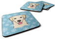 Snowflake Golden Retriever Foam Coasters Set of 4 Cup Coasters for Indoor Outdoor, Tabletop Protection, Anti Slip, Mouse pad Material