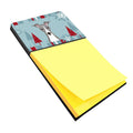 Winter Holiday Italian Greyhound Watercolor Sticky Note Holder Refillable Dispenser Desk Accessory 3x3 Pad Gift