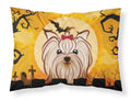 Halloween Yorkie Yorkishire Terrier Standard Pillowcase Lightweight Super Soft Easy Care Decorative Artwork Pillowcase, Standard