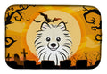 Halloween Pomeranian Dish Drying Mat Absorbent Dish Drying Mat Pad for Kitchen Counter Dish Drainer Mat for Countertop, 14 x 21", Multicolor