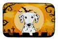 Halloween Dalmatian Dish Drying Mat Absorbent Dish Drying Mat Pad for Kitchen Counter Dish Drainer Mat for Countertop, 14 x 21", Multicolor