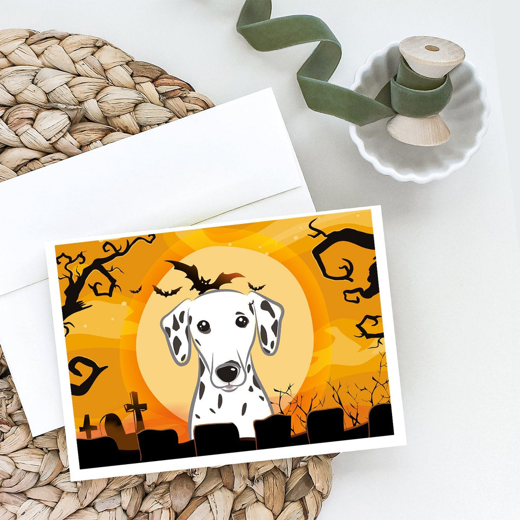 Halloween Dalmatian Greeting Cards Pack of 8 Blank Cards with Envelopes Whimsical A7 Size 5x7