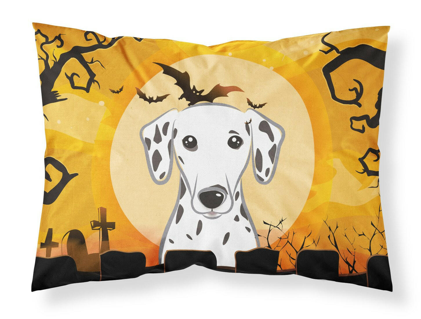 Halloween Dalmatian Standard Pillowcase Lightweight Super Soft Easy Care Decorative Artwork Pillowcase, Standard