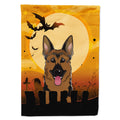Halloween German Shepherd House Flag 28x40 Porch Sleeve Pole Decorative Outside Yard Banner Artwork Wall Hanging, Polyester