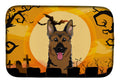 Halloween German Shepherd Dish Drying Mat Absorbent Dish Drying Mat Pad for Kitchen Counter Dish Drainer Mat for Countertop, 14 x 21", Multicolor