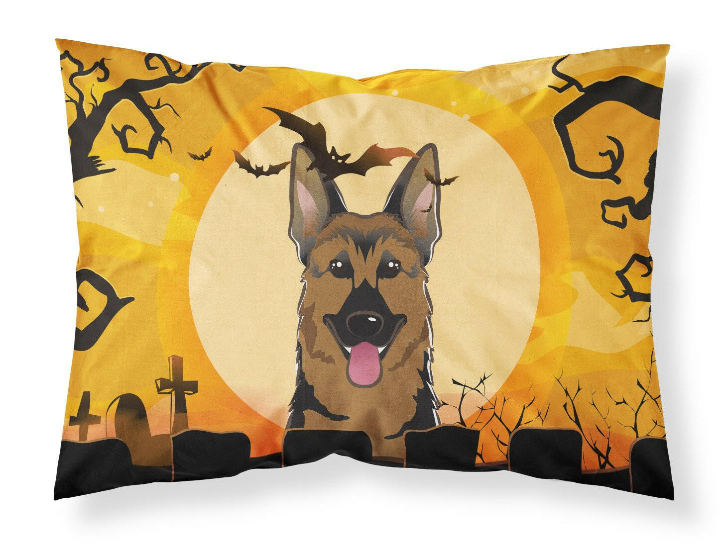 Halloween German Shepherd Standard Pillowcase Lightweight Super Soft Easy Care Decorative Artwork Pillowcase, Standard
