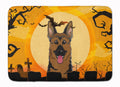 Halloween German Shepherd Memory Foam Kitchen Mat Machine Washable Anti-Fatigue Cushion Comfort Bath or Kitchen Rug