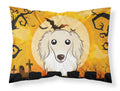 Halloween Longhair Creme Dachshund Standard Pillowcase Lightweight Super Soft Easy Care Decorative Artwork Pillowcase, Standard
