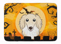 Halloween Longhair Creme Dachshund Memory Foam Kitchen Mat Machine Washable Anti-Fatigue Cushion Comfort Bath or Kitchen Rug