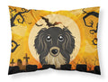 Halloween Longhair Black and Tan Dachshund Standard Pillowcase Lightweight Super Soft Easy Care Decorative Artwork Pillowcase, Standard
