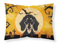 Halloween Smooth Black and Tan Dachshund Standard Pillowcase Lightweight Super Soft Easy Care Decorative Artwork Pillowcase, Standard