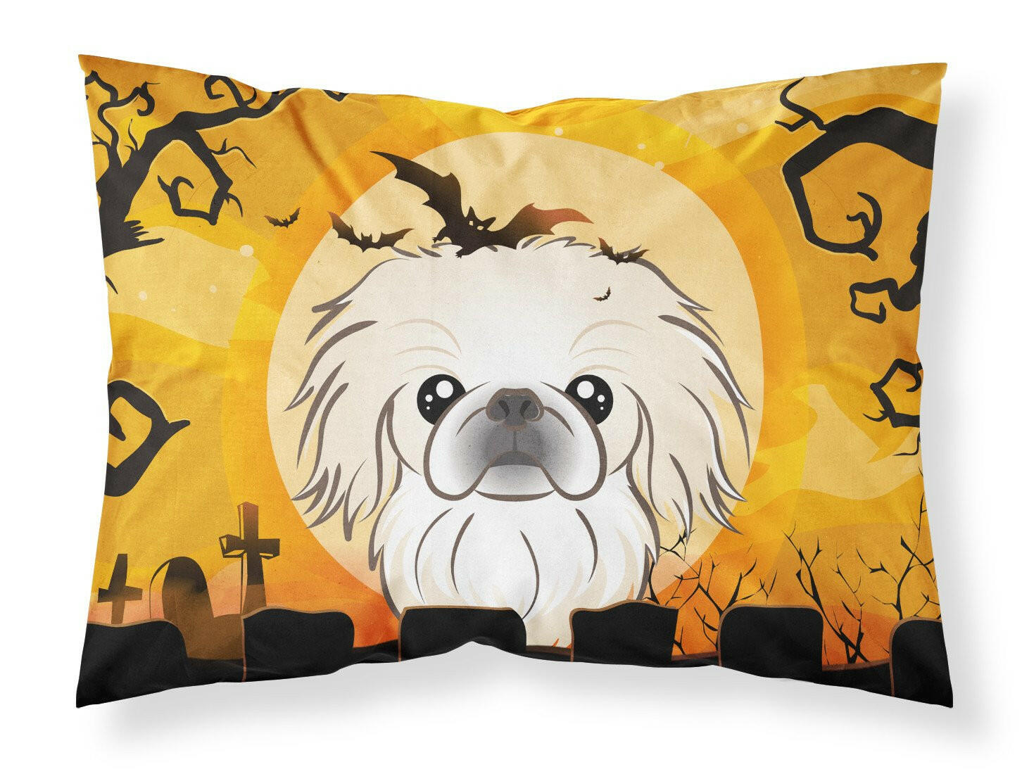 Halloween Pekingese Standard Pillowcase Lightweight Super Soft Easy Care Decorative Artwork Pillowcase, Standard