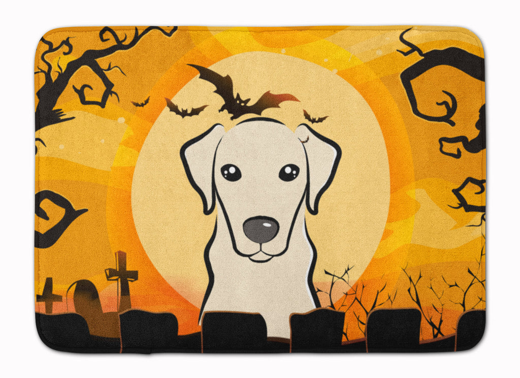 Halloween Yellow Labrador Memory Foam Kitchen Mat Machine Washable Anti-Fatigue Cushion Comfort Bath or Kitchen Rug