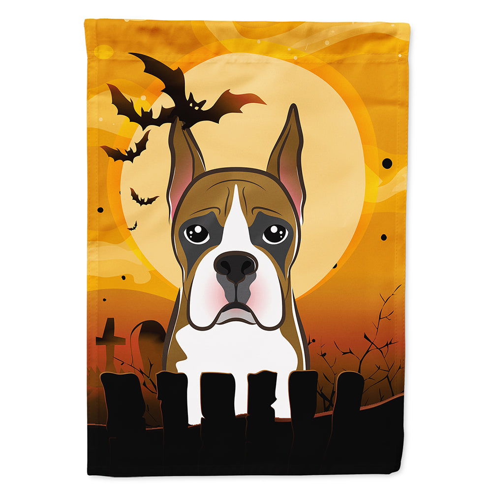 Halloween Boxer House Flag 28x40 Porch Sleeve Pole Decorative Outside Yard Banner Artwork Wall Hanging, Polyester