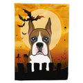 Halloween Boxer House Flag 28x40 Porch Sleeve Pole Decorative Outside Yard Banner Artwork Wall Hanging, Polyester