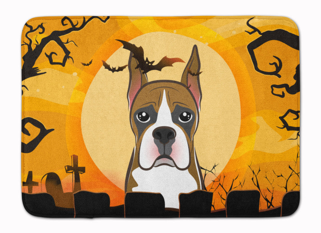 Halloween Boxer Memory Foam Kitchen Mat Machine Washable Anti-Fatigue Cushion Comfort Bath or Kitchen Rug