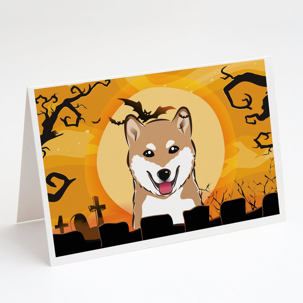 Halloween Shiba Inu Greeting Cards Pack of 8 Blank Cards with Envelopes Whimsical A7 Size 5x7