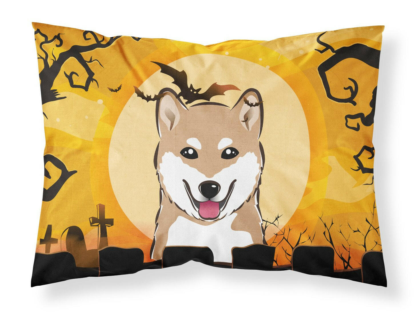 Halloween Shiba Inu Standard Pillowcase Lightweight Super Soft Easy Care Decorative Artwork Pillowcase, Standard