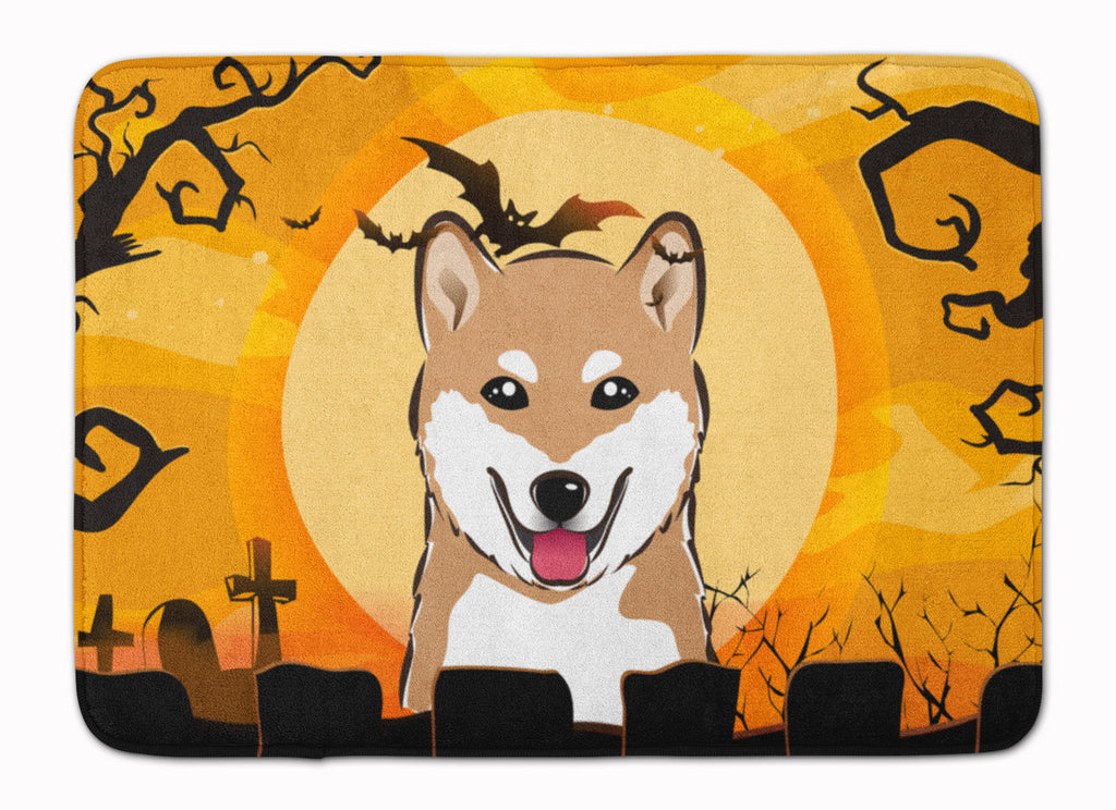 Halloween Shiba Inu Memory Foam Kitchen Mat Machine Washable Anti-Fatigue Cushion Comfort Bath or Kitchen Rug