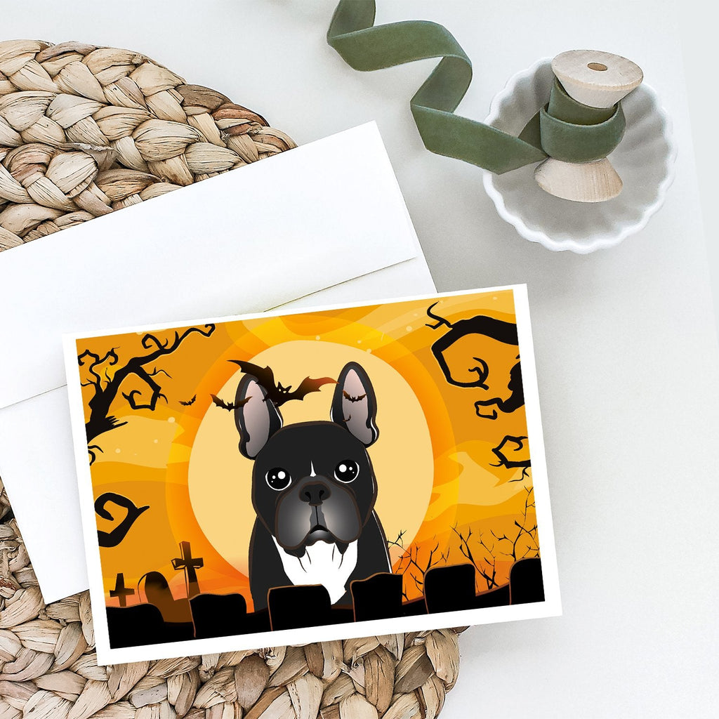 Halloween French Bulldog Greeting Cards Pack of 8 Blank Cards with Envelopes Whimsical A7 Size 5x7