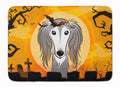 Halloween Saluki Memory Foam Kitchen Mat Machine Washable Anti-Fatigue Cushion Comfort Bath or Kitchen Rug