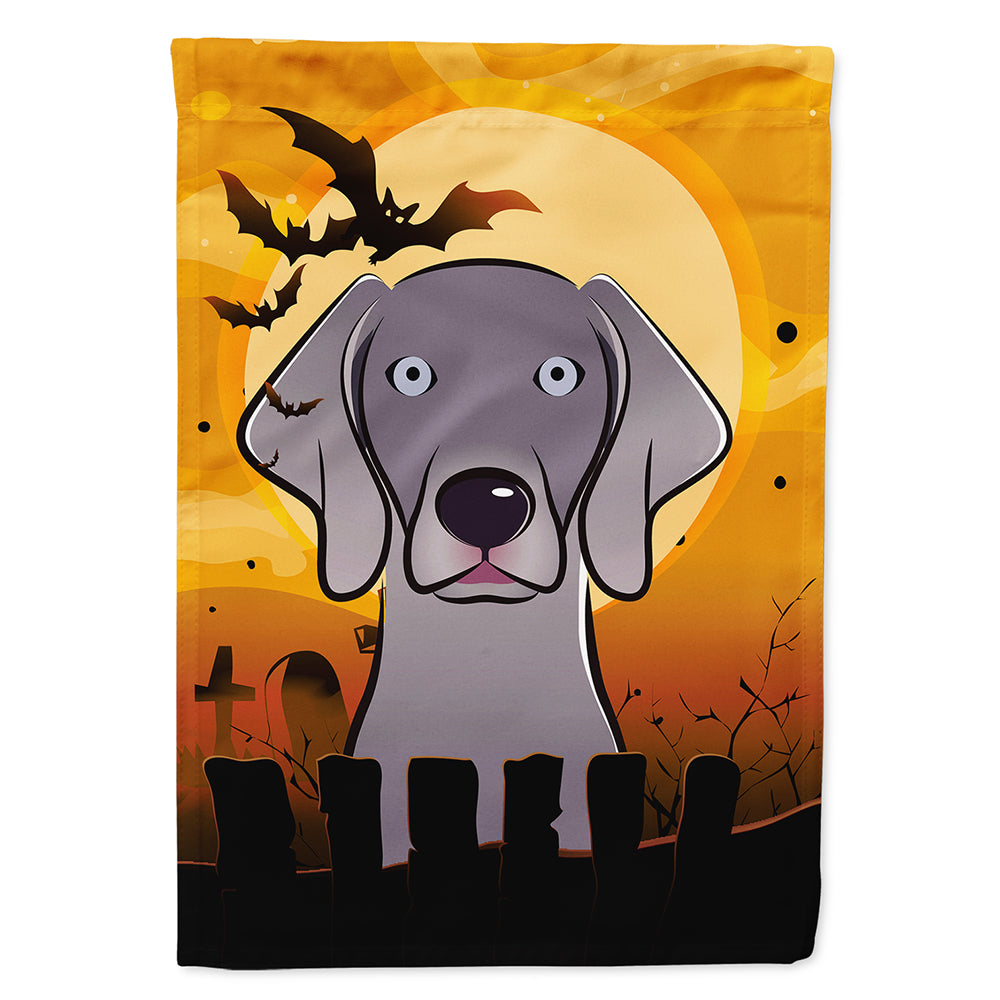 Halloween Weimaraner House Flag 28x40 Porch Sleeve Pole Decorative Outside Yard Banner Artwork Wall Hanging, Polyester